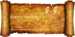 Gantz Gotlib névjegykártya